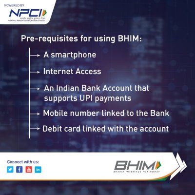 Requirements for usig BHIM app